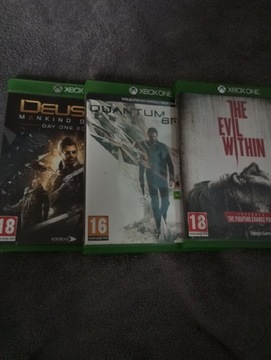 zestaw3 gier Deus ex-quantum break-The evil within