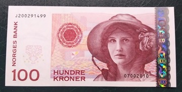 Norwegia 100 kron  UNC