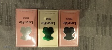 Perfumy Tous 15ml zielone ,czarne i srebrne komplet nowe