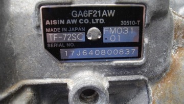Skrzynia biegów GA6F21AW do BMW 2 lub Mini 1.5 B
