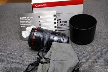 Obiektyw Canon EF 135 / 2 L USM Super Ostry Komplet