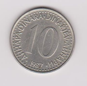 10  Dinara  1987  -  JUGOSŁAWIA