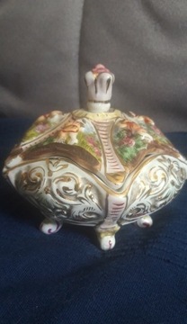 Cukiernica antyk porcelana San Marino unikat Vintage