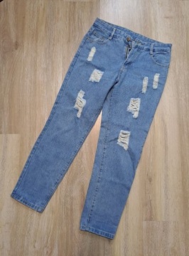 Jasnoniebieskie mom jeans jeansy mom m/l