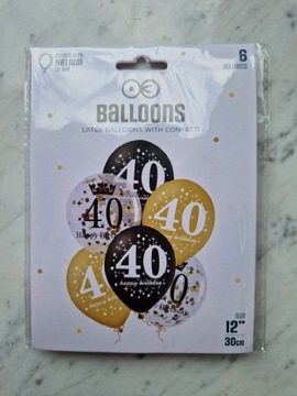 Balony na 40. Urodziny 