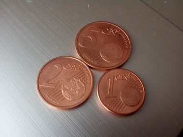 Malta 2008 zestaw 3 monet - 1, 2, 5 centów