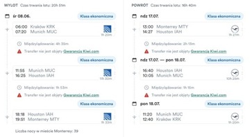 Bilety lotnicze, Kraków - Monachium 