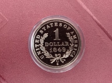 Kopia monety 1dollar 1849