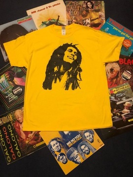 T-Shirt Bob Marley, Roots Reggae, Sitodruk, 1