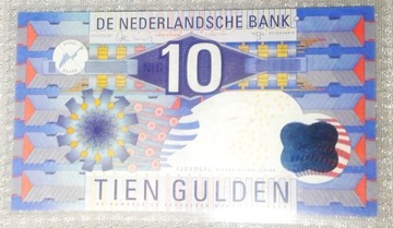 Banknot 10 Gulden 1997 r. Niderlandy d. Holandia