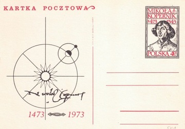 Cp 501  500-lecie urodzin Mikołaja Kopernika