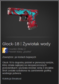 Skiny Glock-18 | Żywiołak wody FT CS:GO2