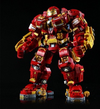 Duży Zestaw Klocków Iron-Man HulkBuster Avengers