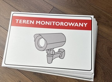 Teren monitorowany -tabliczka