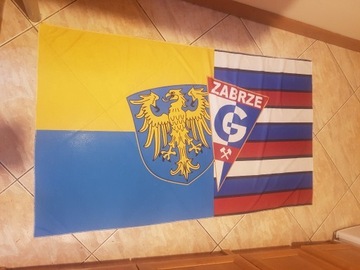 Flaga Górnik Zabrze górny śląsk gks wisłoka row