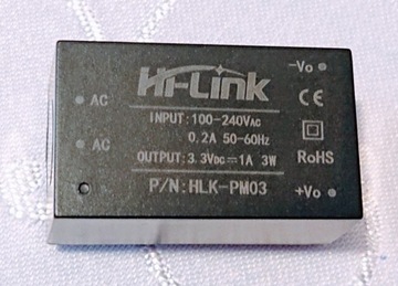 Przetwornica HI-Link HLK-PM03 AC/DC 240V-3,3V 1A