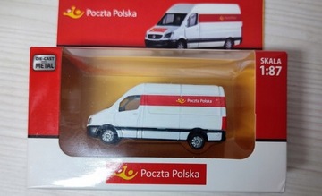 samochód TIR poczta polska HO skala 1:87