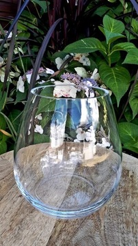 wazon szklany szlif 17cm