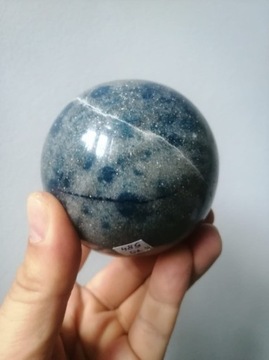 Niezwykła kula K2. Azuryt. Granit. 75mm. 584g - II