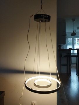 Lampa ring led podwójna z pilotem