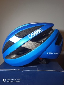 Kask AbusViantor M (52-58cm) steel blue.