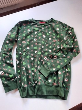 Bluza chłopięca Pull&Bear z motywem świątecznym  