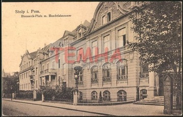 SŁUPSK Stolp Plac Bismarcka Handelskammer 1921