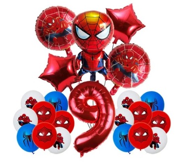 Zestaw Balonów Urodzinowych Spider-Man 42 szt.