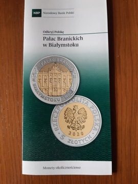 Folder - 5 zł Pałac Branickich w Bałymstoku