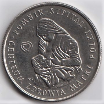 Moneta Pomnik Szpital Centrum Zdrowia Matki Polki