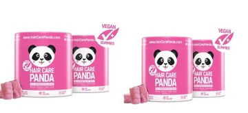 4x HAIR CARE PANDA piękne włosy skóra paznokcie