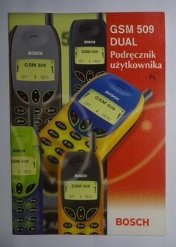 TELEFON KOMÓRKOWY BOSCH GSM 509 INSTRUKCJA OBSŁUGI