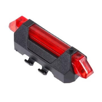 Rowerowe światło mtb górski LED na USB tylna lampa