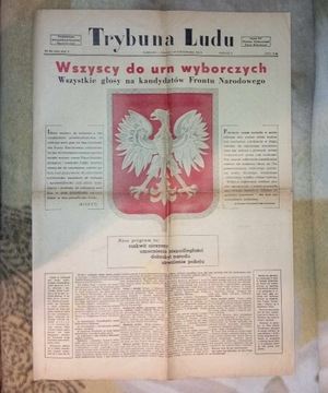Trybuna Ludu - wydanie wyborcze - 26.10.1952