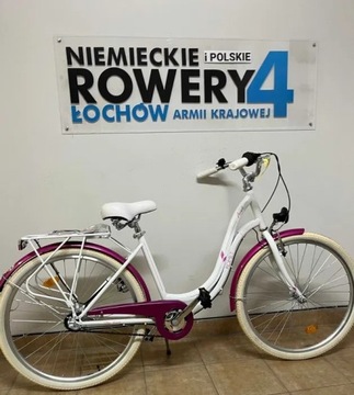 Rower Dziewczęcy 26 Cali 3 Biegi Shimano Nexus