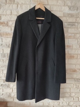 Franco Feruzzi płaszcz wełniany XL