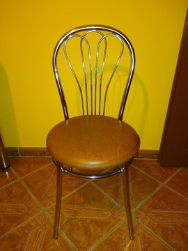 Krzesło stalowe chrom 