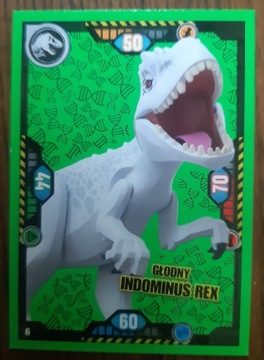 LEGO Jurassic World - karta Głodny INDOMINUS REX