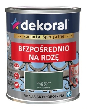 Dekoral emalia na rdzę ZIELEŃ M. 6005 połysk 0,65L