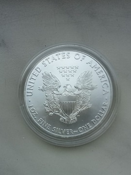 USA 1 Dollar 2009 r Amerykański Orzeł srebro 