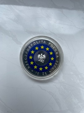 10 zł Wstąpienie Polski do Unii Europejskiej 2004 