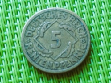 NIEMCY 1924 A - 5 Rentenpfennig Y5