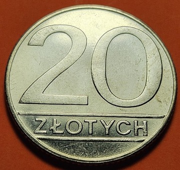 20 ZŁOTYCH 1990 Miedzionikiel - mennicza 