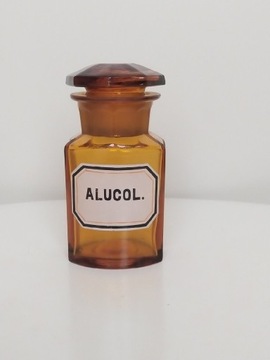  Przedwojenny pojemnik apteczny, Alucol