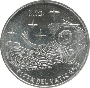 Watykan 10 lire 1969, KM#111