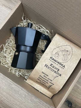 Zestaw Kawiarka + Kawa Arabica 100% 150g Kolumbia