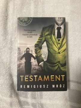 Książka Testament Remigiusz Mróz