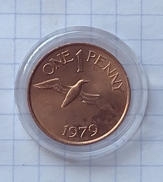 (908) Guernsey 1 pens 1979 UNC