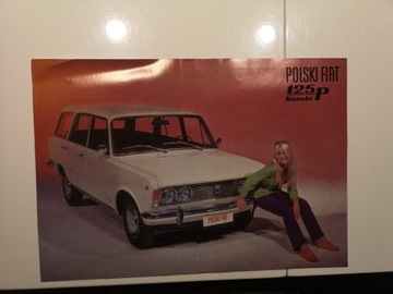 Polski Fiat 125p kombi prospekt reklamowy 1971 PRL