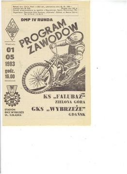 Wybrzeze Gd.-Falubaz ZG 1983 r